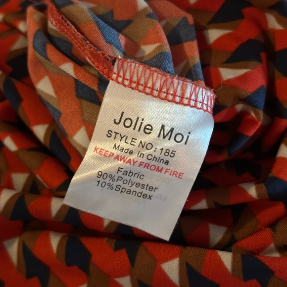 Jolie Moi Multicolor Mini Dress Size 10 Colorful Patterned Summer - Picture 5 of 6